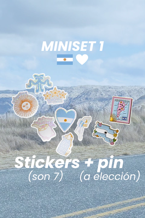 MINI SET 1 - MABYSETA (stickers + pin) - comprar online
