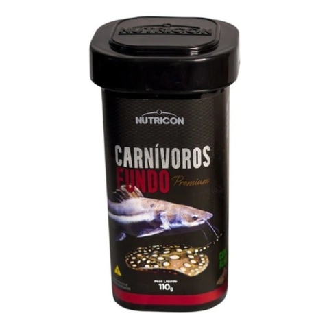 Ração Nutricon Carnivoros de Fundo C/ Alho 110 g