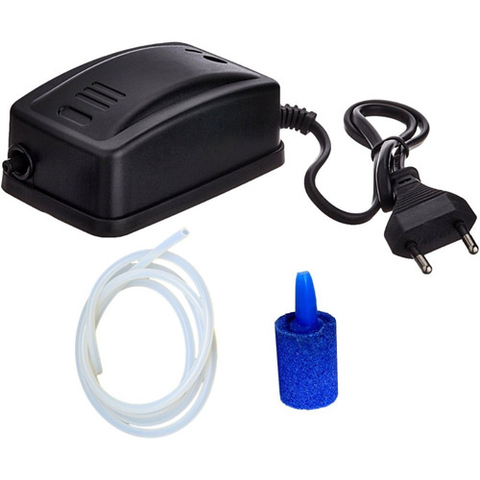 Compressor De Ar Boyu S-510 Oxigenador Para Aquários - Kit Completo