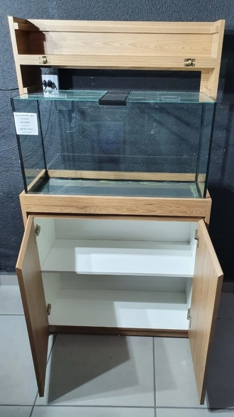 Aquário 80x30x45 - 108L - Com Móvel