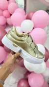 TENIS VELCRO SHOES B/ DOURADO