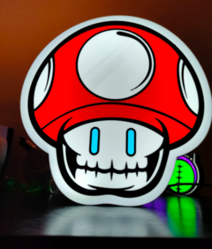 Lightbox Mario mushroom - CR3ATIVOS