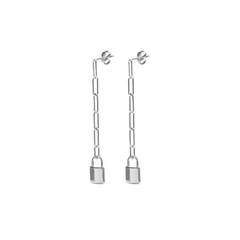 AROS CARMIN SECRET PLATA 925