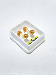 AROS ABRIDORES 18 KT CON TIC LAMINADO BOLITA 4.5 MM