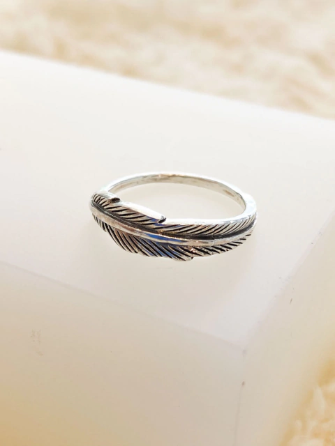 ANILLO PLATA PLUMA