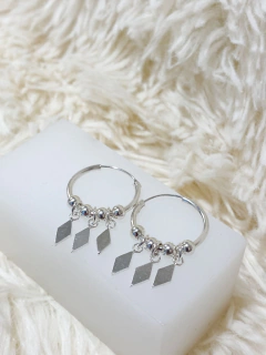 AROS ARGOLLA CON DIJES ROMBO - comprar online