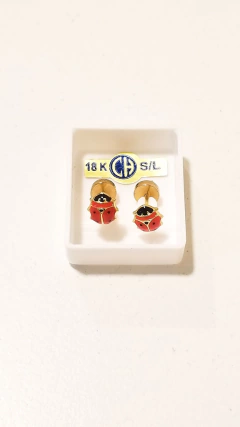 AROS ABRIDORES 18KT CON TIC LAMINADO VAQUITA DE SAN ANTONIO en internet