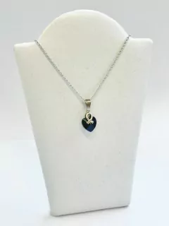 DIJE PLATA CON ZIRCONIA NEGRO