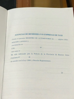 Registro Agencia De Remiseria o Empresas De Taxis - comprar online