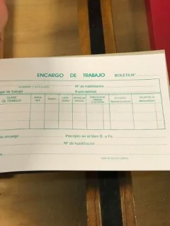 Talonario De Encargo De Trabajo - comprar online