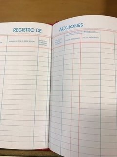 Libro Registro De Acciones - tienda online