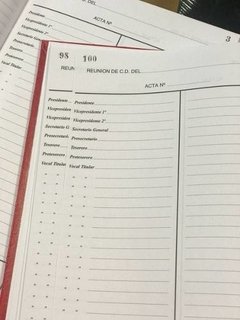 Libro Reunión De Comision Directiva 100 Paginas en internet