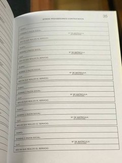 Libro De Datos 36 Páginas Rubricado - Librería Comercial Fernández SRL