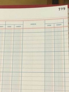 Diario Mayor 17 Cuentas Debe-haber 99 Folios - Librería Comercial Fernández SRL