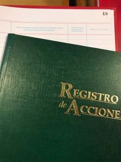 Libro Registro De Acciones en internet