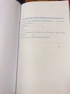 Registro Taller Mecanico, Chapistas, Electricidad, etc. - comprar online