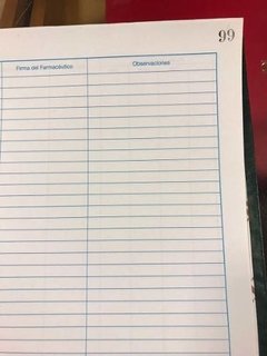 Libro Registro De Inyectables - Librería Comercial Fernández SRL