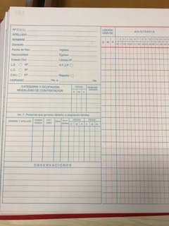 Registro Único De Personal 149 Folios ( Sueldo Y Jornales ) en internet