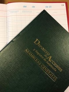 Libro Deposito De Acciones - Librería Comercial Fernández SRL