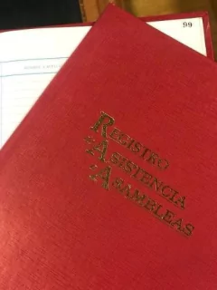 Libro Registro De Asistencia De Asambleas 100 Paginas - comprar online