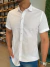 Camisa Slim Manga Curta Branca 001 - Conquest