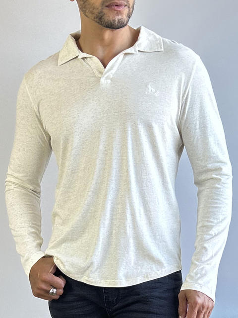 Camisa Bata M. Longa Off White - Acostamento