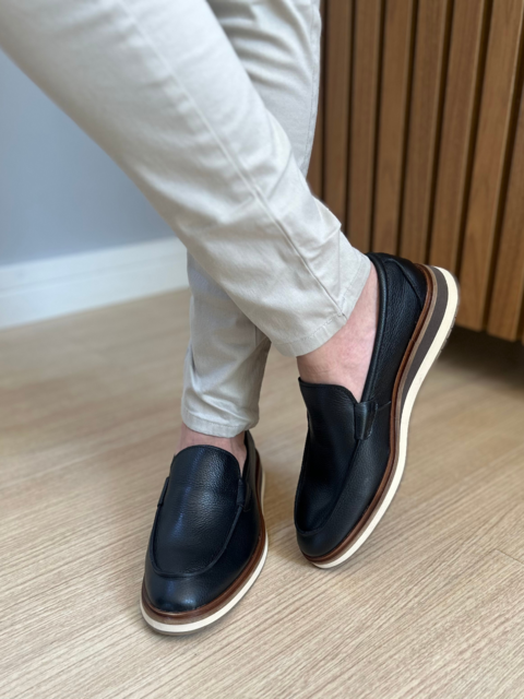 Sapato Mocassim Loafer Decker Preto 4016 - Conquest - loja online