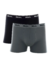 Kit 2 Cuecas Boxer Cotton Preta/ Cinza 110.04 - Mash - comprar online