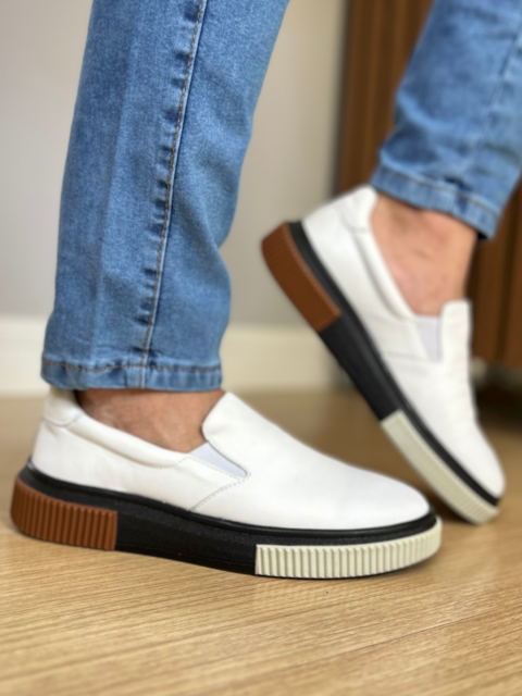 Sapato Iate Malibu Branco / Colors 16717 - Conquest