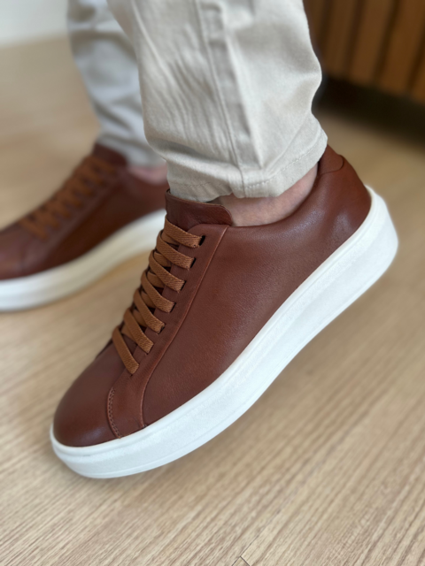 Tenis Sneaker Lucca Marrom 16022 - Conquest na internet