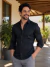 Camisa Amalfi Slim M. Longa Preta 5020 - Conquest