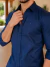 Imagem do Camisa Amalfi Slim M. Longa Azul Cobalto 5020 - Conquest