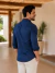 Camisa Amalfi Slim M. Longa Azul Cobalto 5020 - Conquest - loja online
