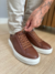 Tenis Sneaker Lucca Marrom 16022 - Conquest - Kamarim Patos