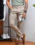 Calça Alfaiataria Skinny Amsterdã Acetinada Khaki - Conquest