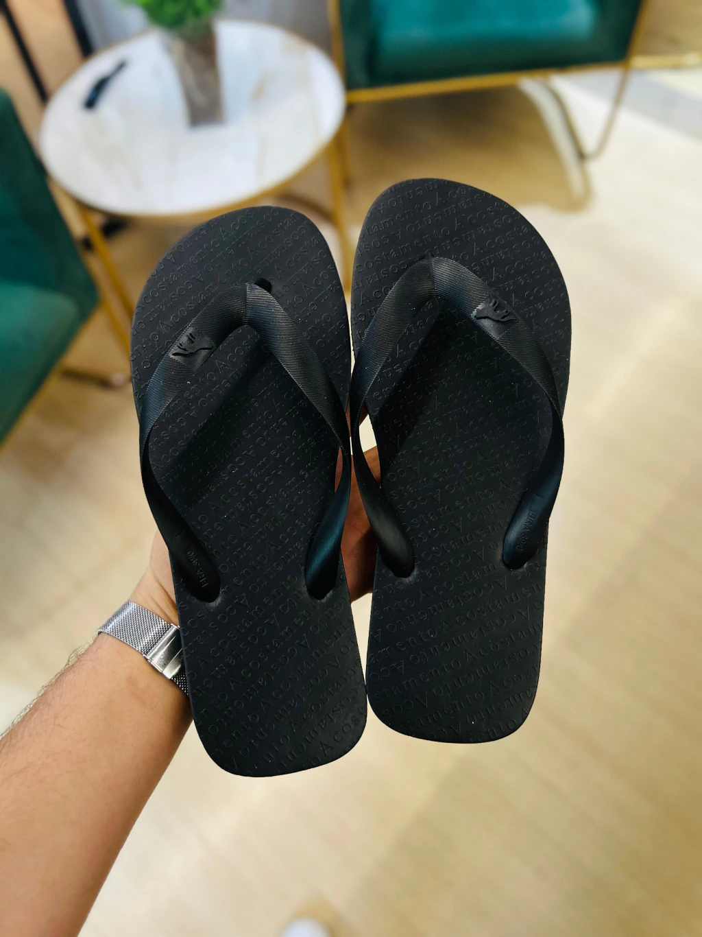 Chinelo Preto liso Basic - Acostamento - loja online