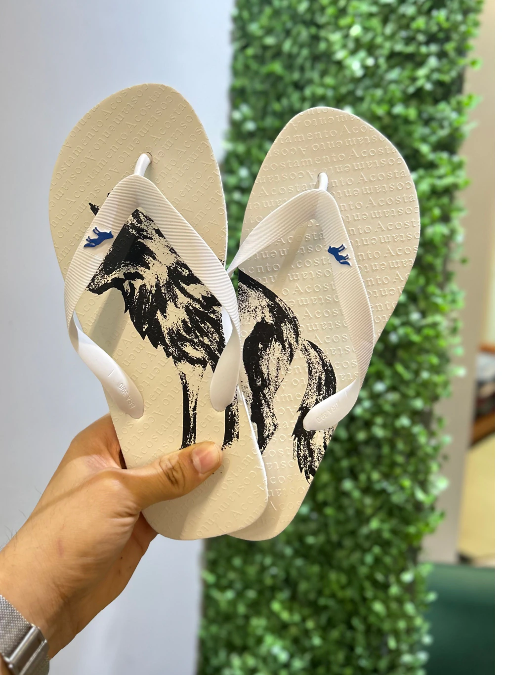 Chinelo Branco Lobao Preto 9022 - Acostamento - loja online