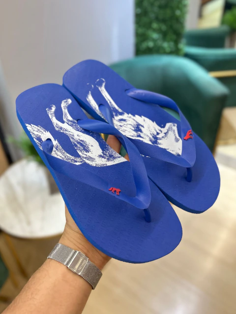 Chinelo Azul Lobao Branco 9022 - Acostamento - loja online