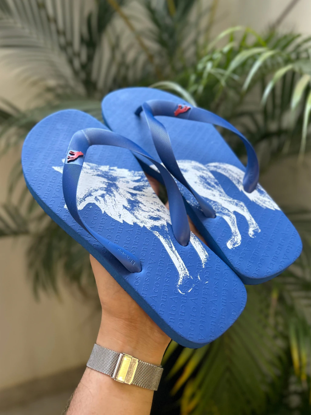 Chinelo Azul Lobao Branco 9022 - Acostamento - comprar online