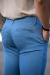 Calça Alfaiataria Skinny Amsterdã Acetinada Azul Artico - Conquest