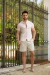 Kit 2 Short Casual Resort Bege Cru e Verde - Conquest - comprar online