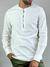 Camisa Bata Slim Fit Off White - Gola Padre - Zip Off