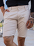Bermuda Alfaiataria Areia Skinny - Zip Off