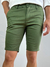 Bermuda Alfaiataria Verde Escuro Skinny - Zip Off