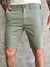 Bermuda Alfaiataria Verde Oliva Skinny - Zip Off