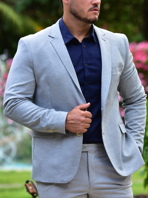 Blazer Tech Super Slim Cinza - Conquest - comprar online