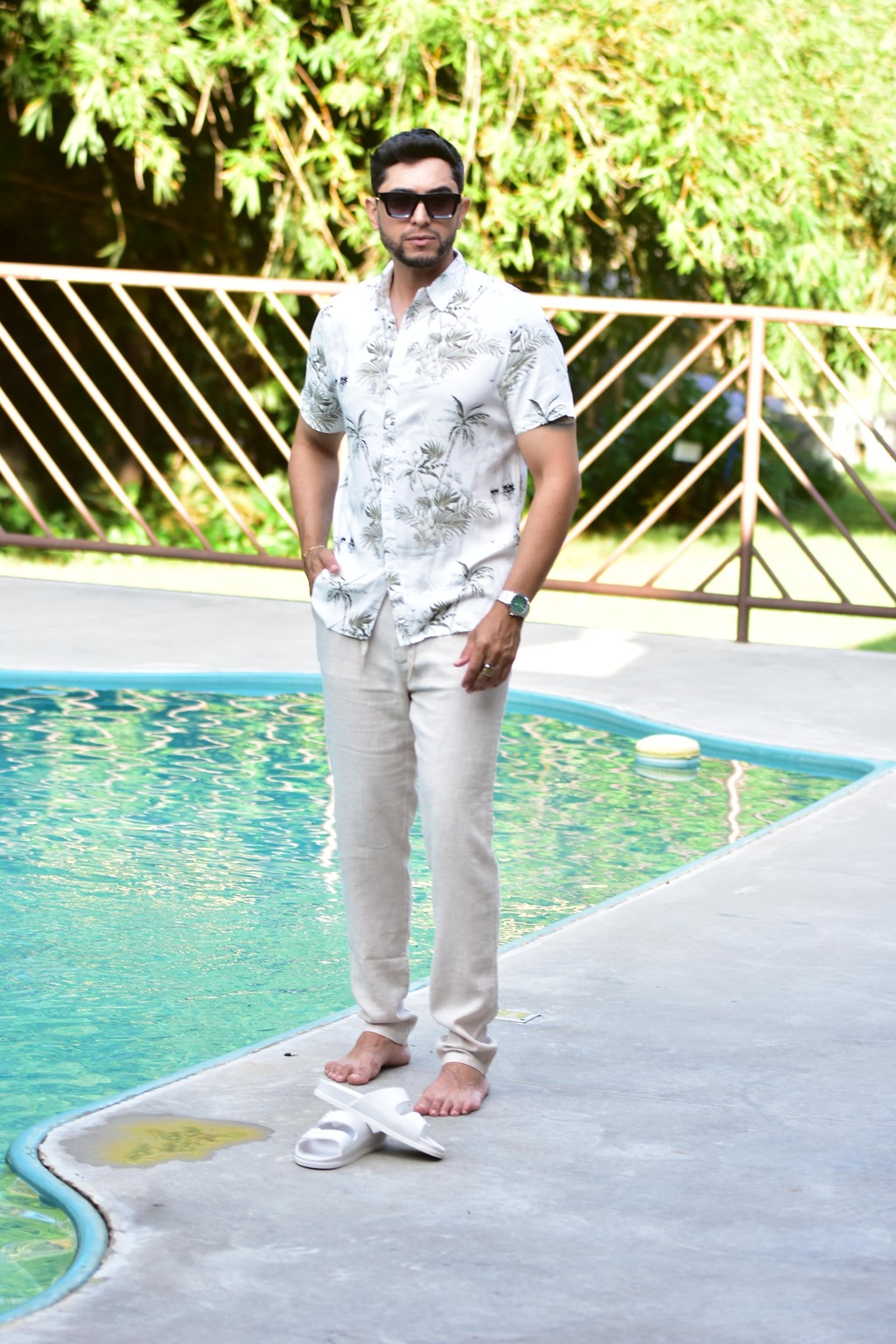 Camisa Vicose Floral Branca 1019 - PCF - loja online