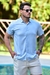 Camisa Vicose Floral Azul Claro 1003 - PCF - comprar online