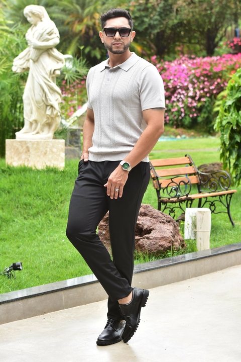 Calça Alfaiataria Tech com Regulagem Slim Preta - Conquest