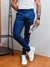 Calça Alfaiataria Skinny Amsterdã Acetinada Azul Nave - Conquest